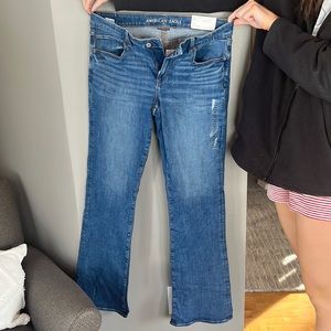 American eagle kick boot jean size 12 Extra long low rise